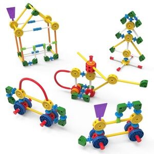 KIDS K'NEX TINKERTOY - COLORFUL PLASTIC CLASSIC BUILDING SET